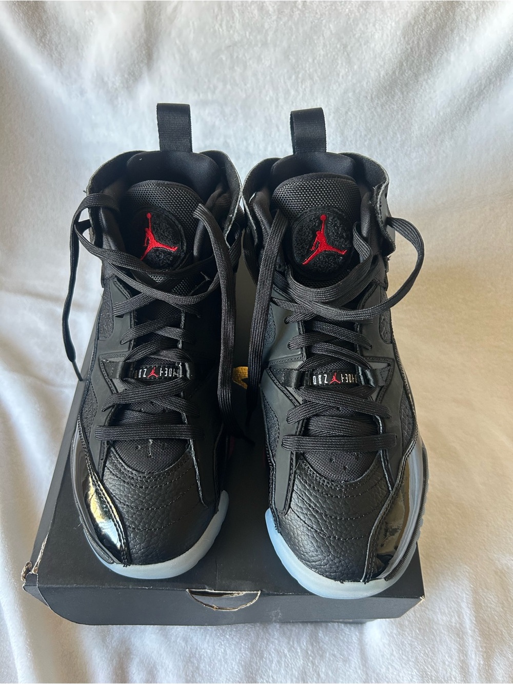 Nike Jordan Jumpman Two Trey Black and Red Sneaker